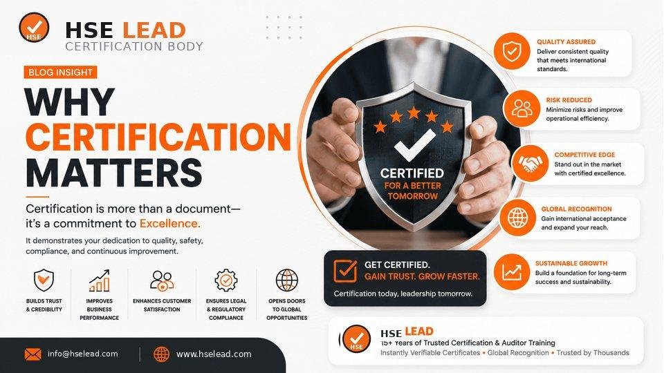 Why certification matters