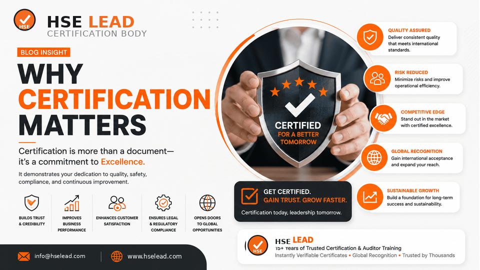 Why certification matters